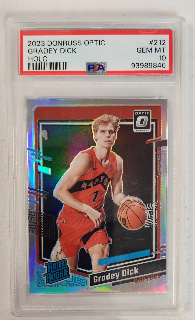 Donruss Optic Gradey Dick Rated Rookie Holo Basketball Card PSA Gem Mint 10 #212